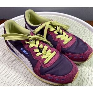 Puma Cabana Racer II - Fuschia/Purple Suede/Nylon Shoes Running Sneakers-Sz. 7.5